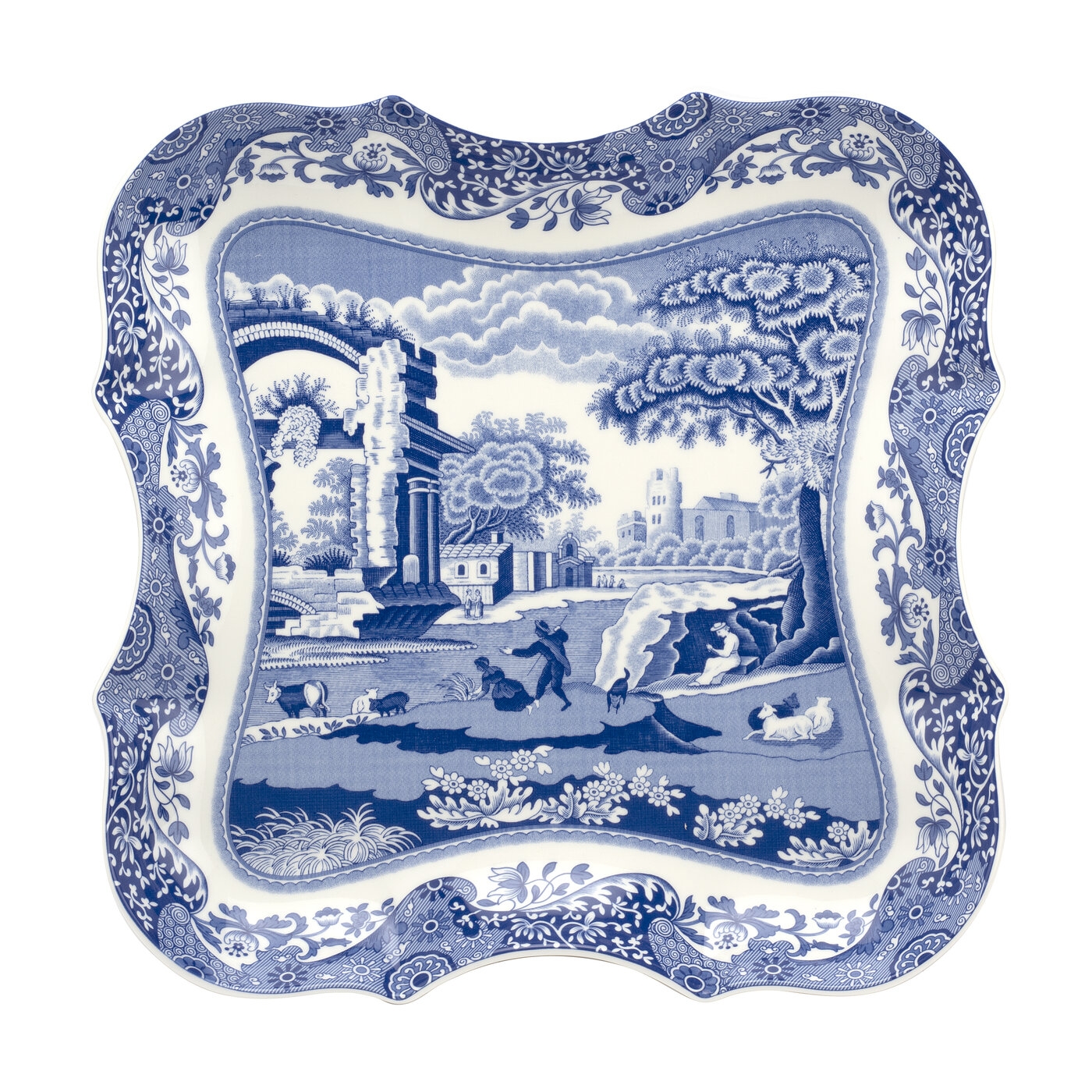 Blue Italian 14 Inch Devonia Tray image number null