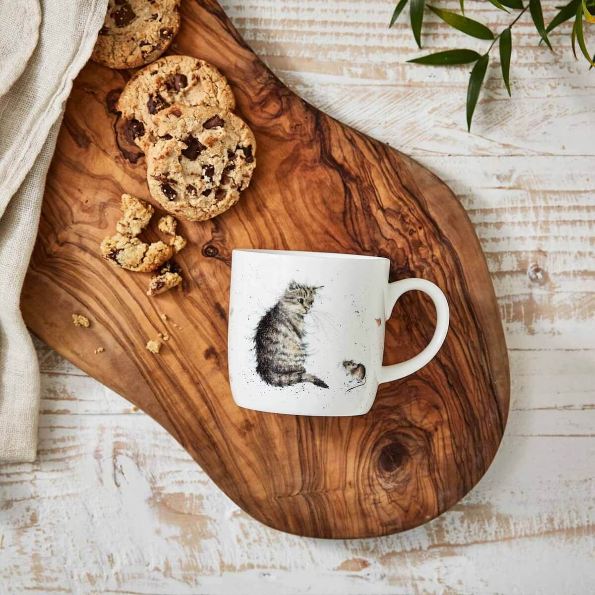 Wrendale Designs Cat And Mouse Mug  (Cat) image number null