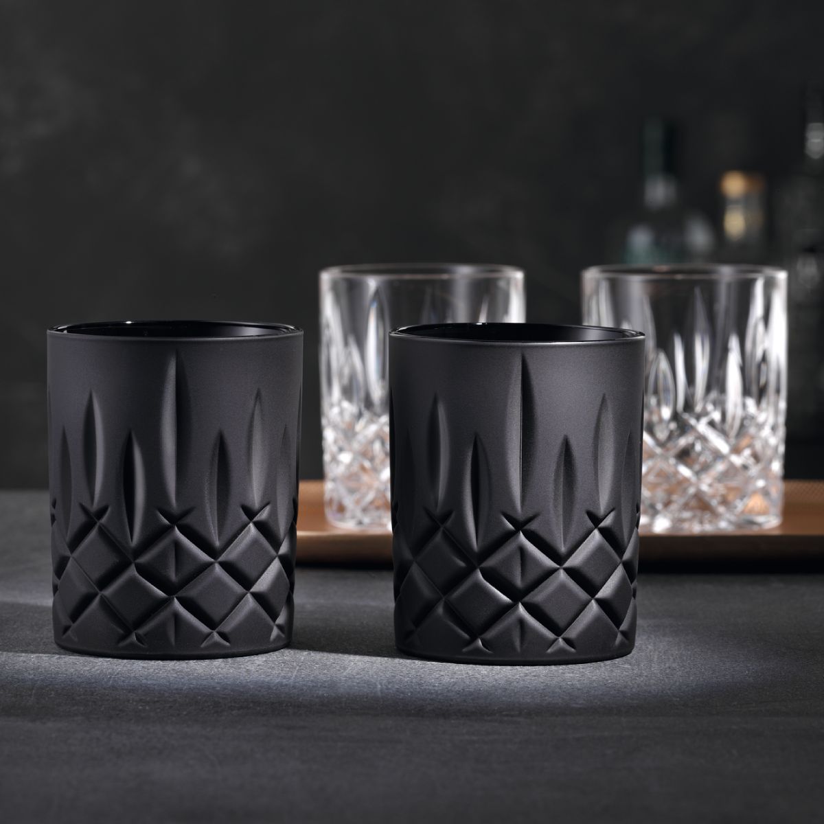 Nachtman-Noblesse Whiskey Tumbler Black S/2 image number null