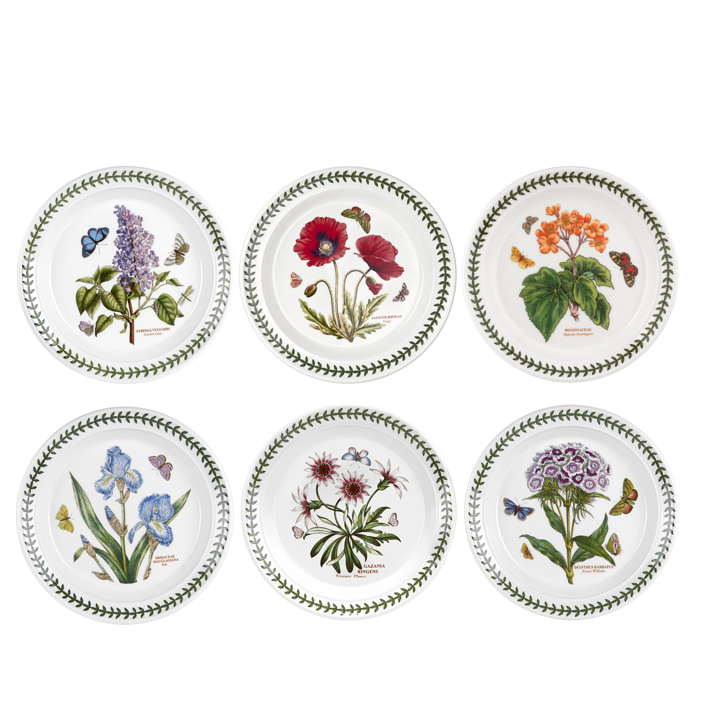 Botanic Garden Canape Plates Set of 4 (Assorted)