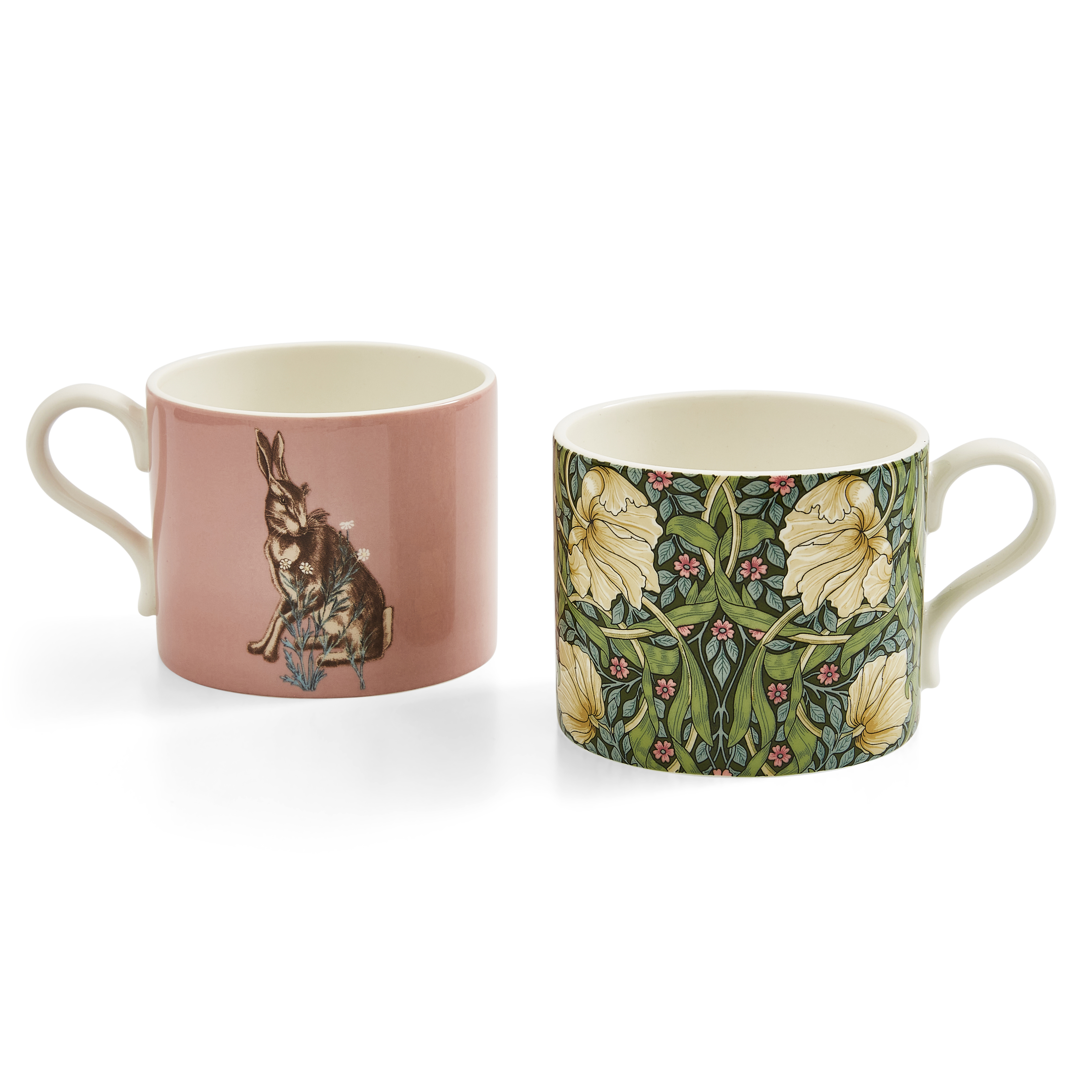 Morris & Co Set of 2 Mugs (Pimpernel & Forest Hare)