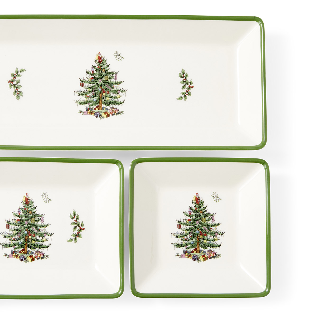 Christmas Tree 3 Piece Nesting Tray image number null