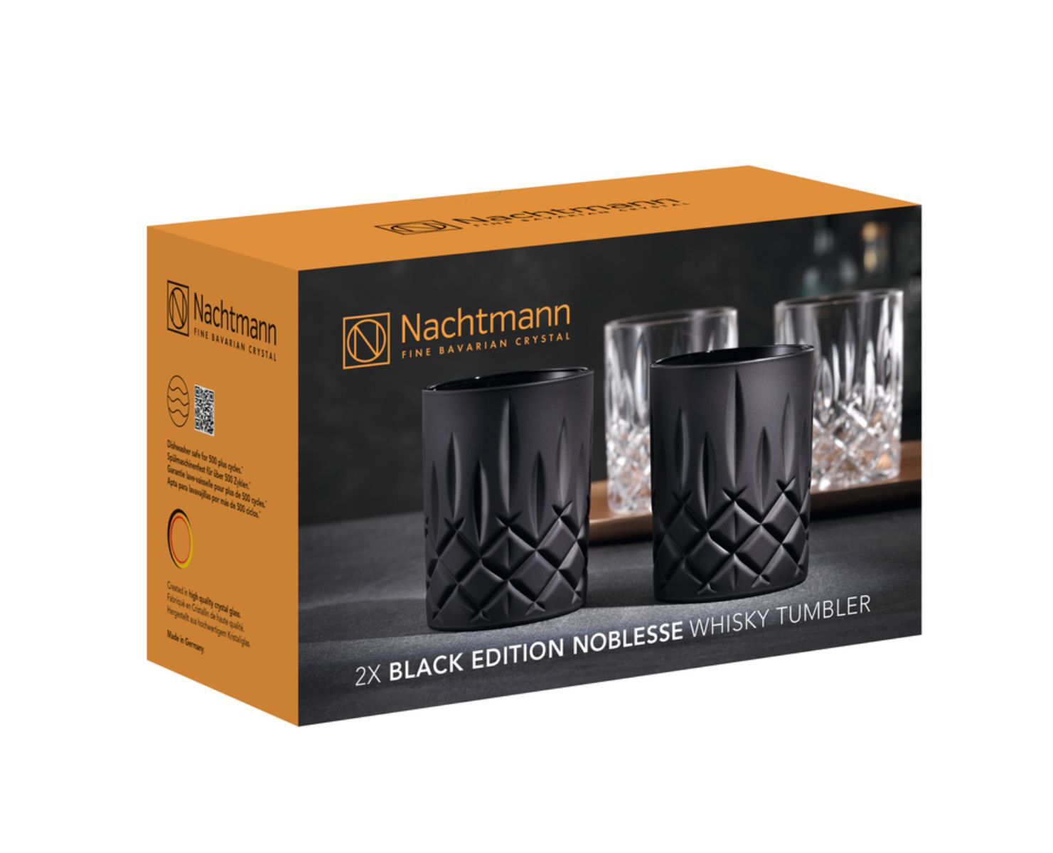 Nachtman-Noblesse Whiskey Tumbler Black S/2 image number null