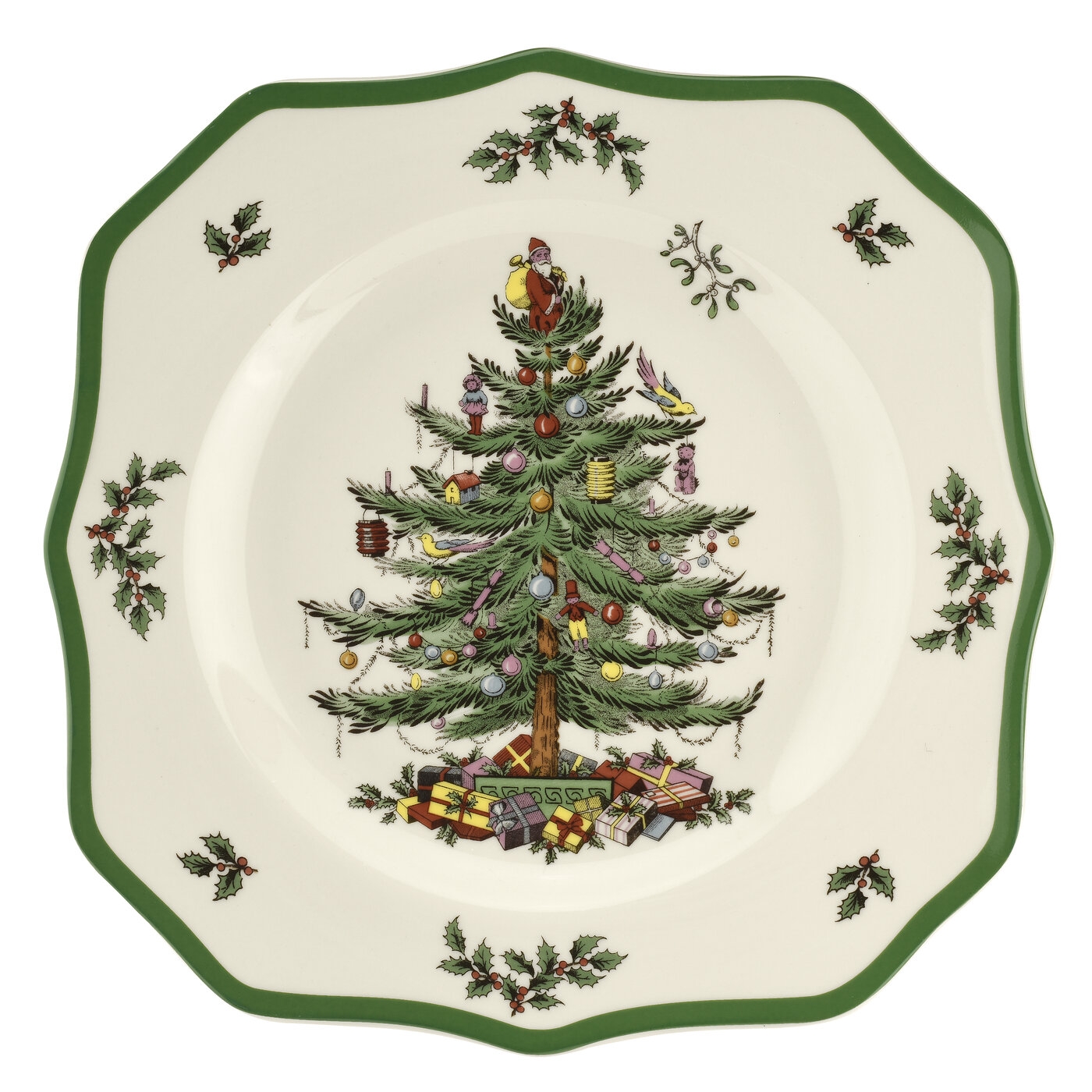 Spode Christmas Tree 2019 Scalloped Dinner Plate 10.5 Inch | Spode