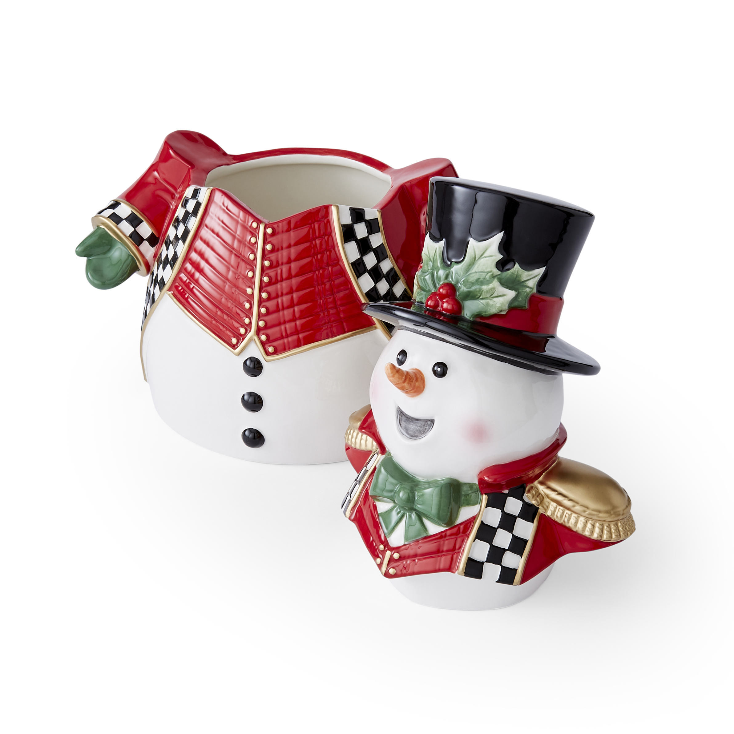 Holiday Time Snowman Cookie Jar 