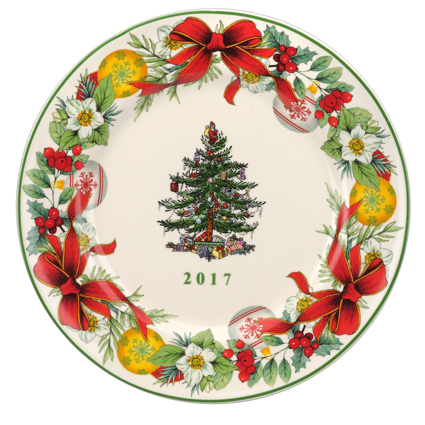 Spode Christmas Tree 2017 8 Inch Annual Collector Plate Spode