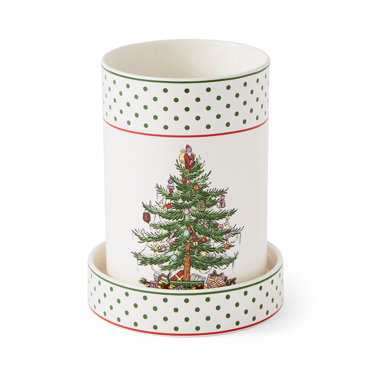 Christmas Tree Polka Dot Wine Chiller Set image number null