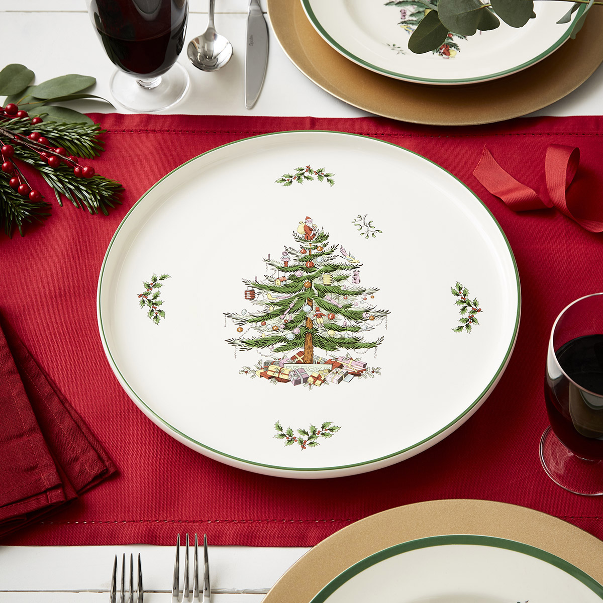 Christmas Tree 13" Lazy Susan image number null