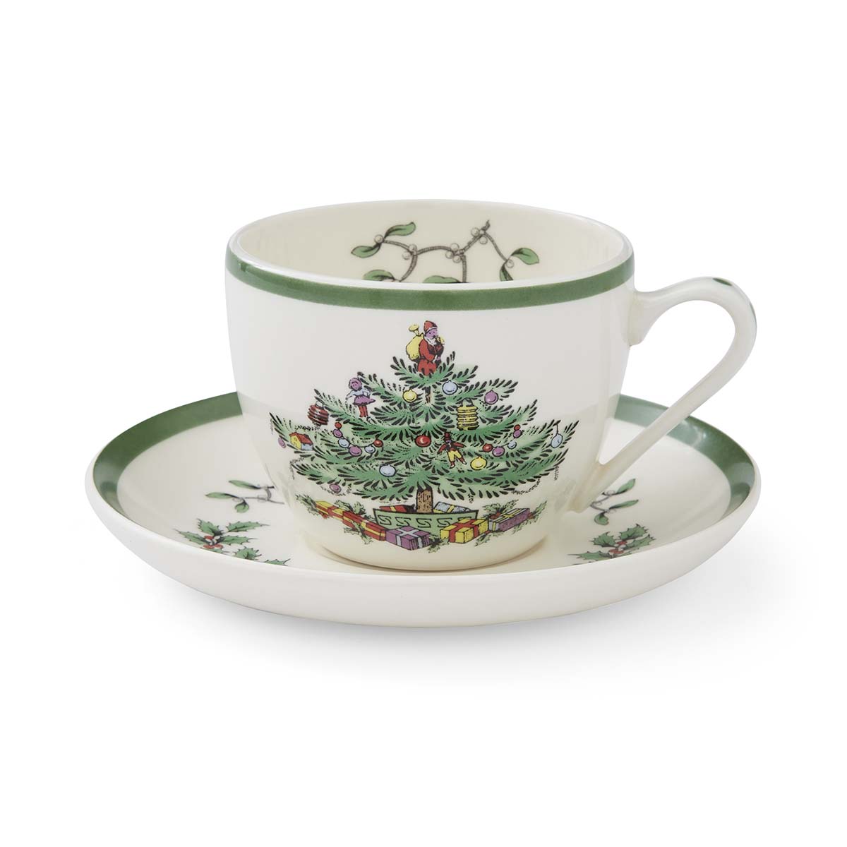 Christmas teacup & saucer