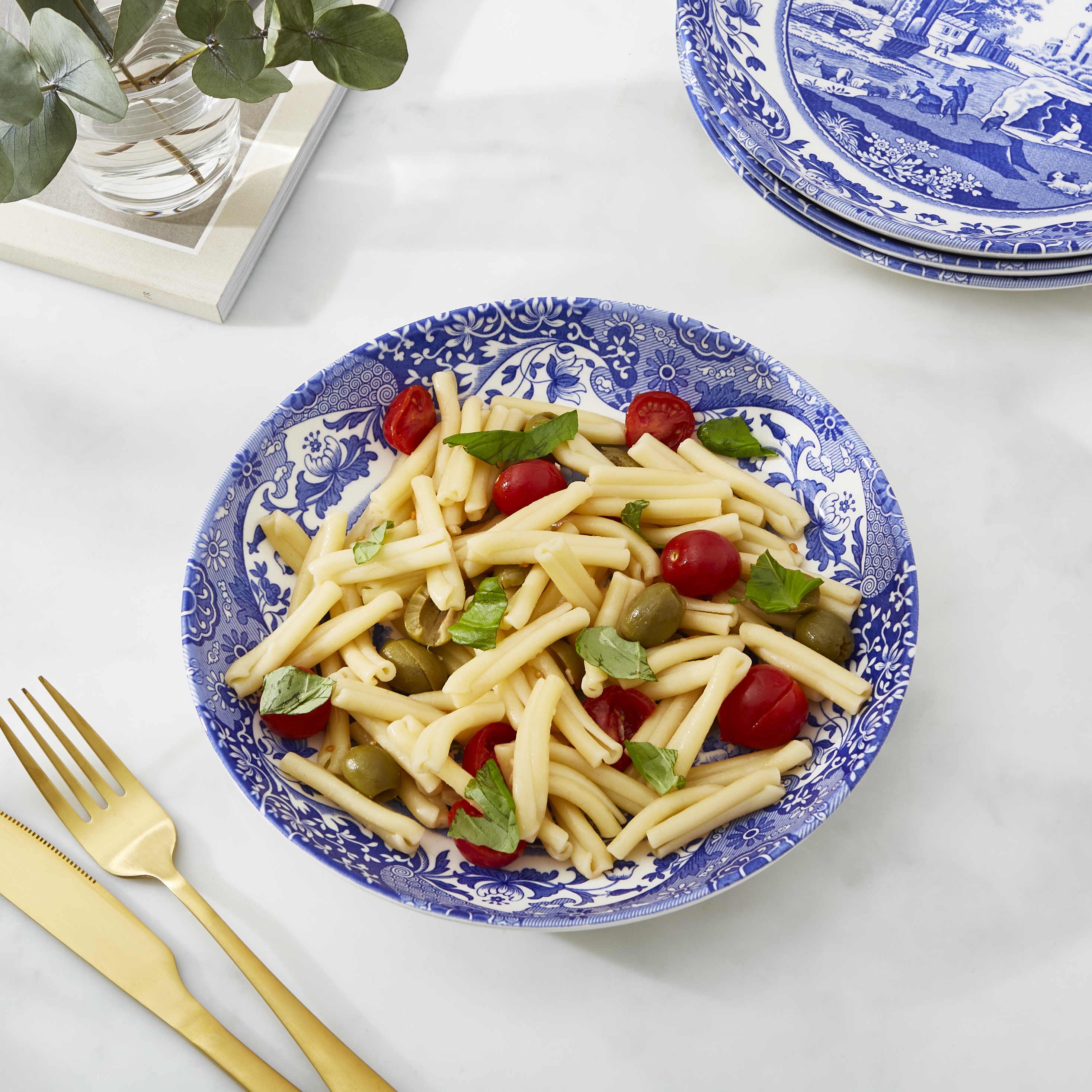 Blue Italian Pasta Bowls Set of 4 | Spode