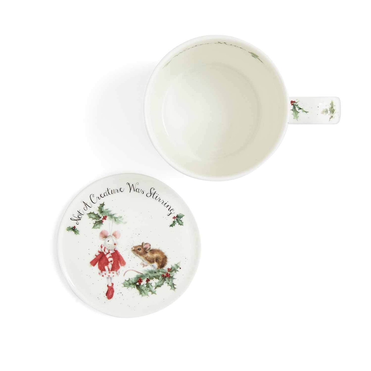 Wrendale Designs Mug & Coaster Winter Mice image number null