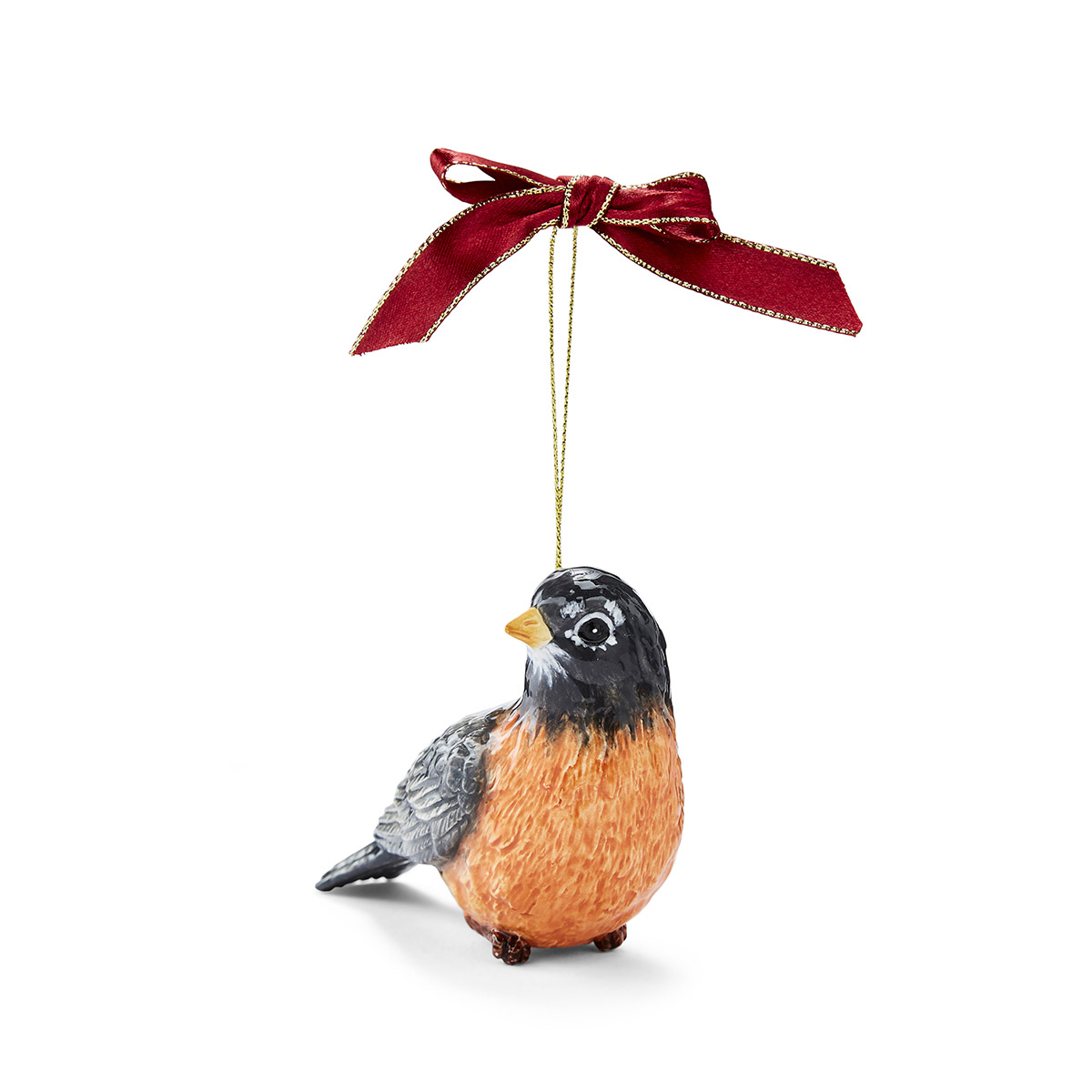 Christmas Tree Robin Ornament image number null