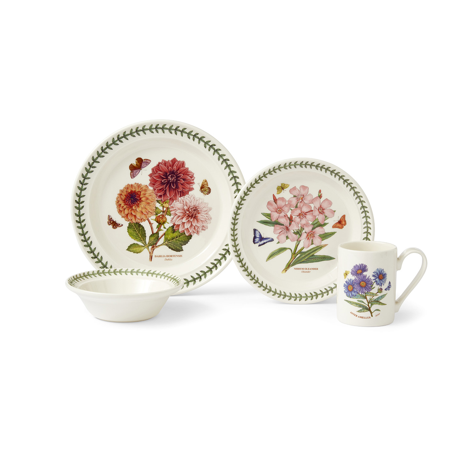 Portmeirion Botanic Garden Set Of 4 Porcelain Measuring Spoons, Dishwasher  And Microwave Safe - Assorted Floral Motifs : Target