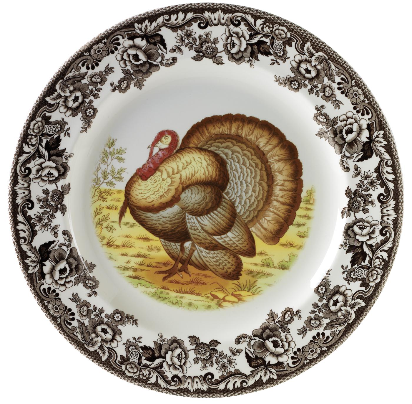 Woodland Turkey Plate A MustHave for Thanksgiving